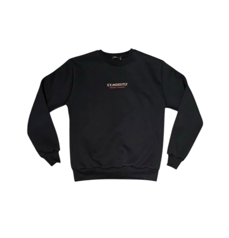 FELPA SENZA CAPUCCIO CON STAMPA SUL RETRO