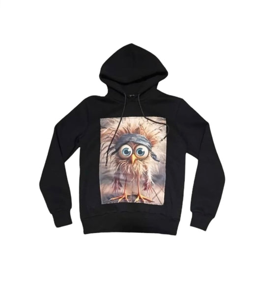 FELPA CON CAPUCCIO CON STAMPA FRONTALE